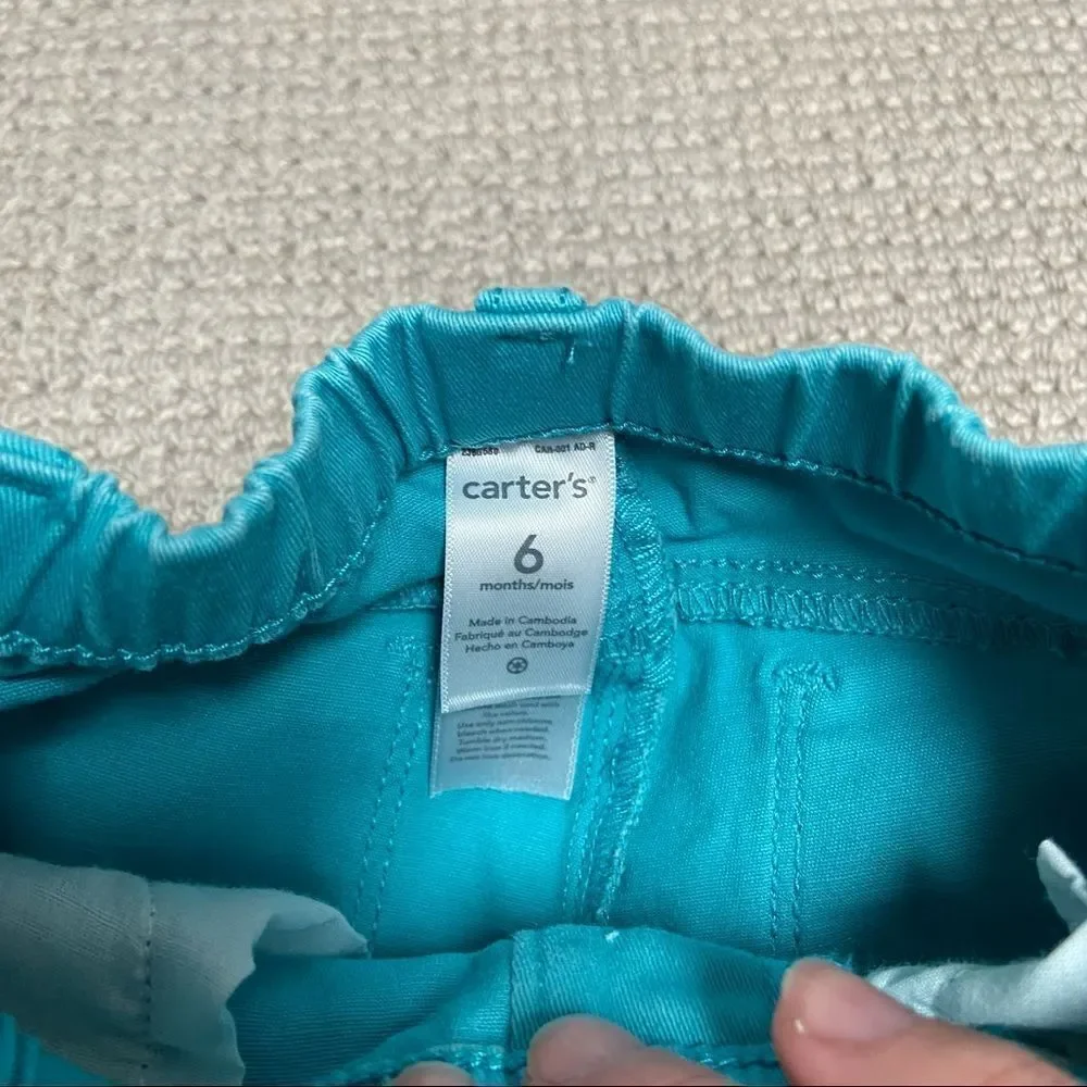 🍭4/$20 Carter’s bright blue baby girl jeans - 6 months